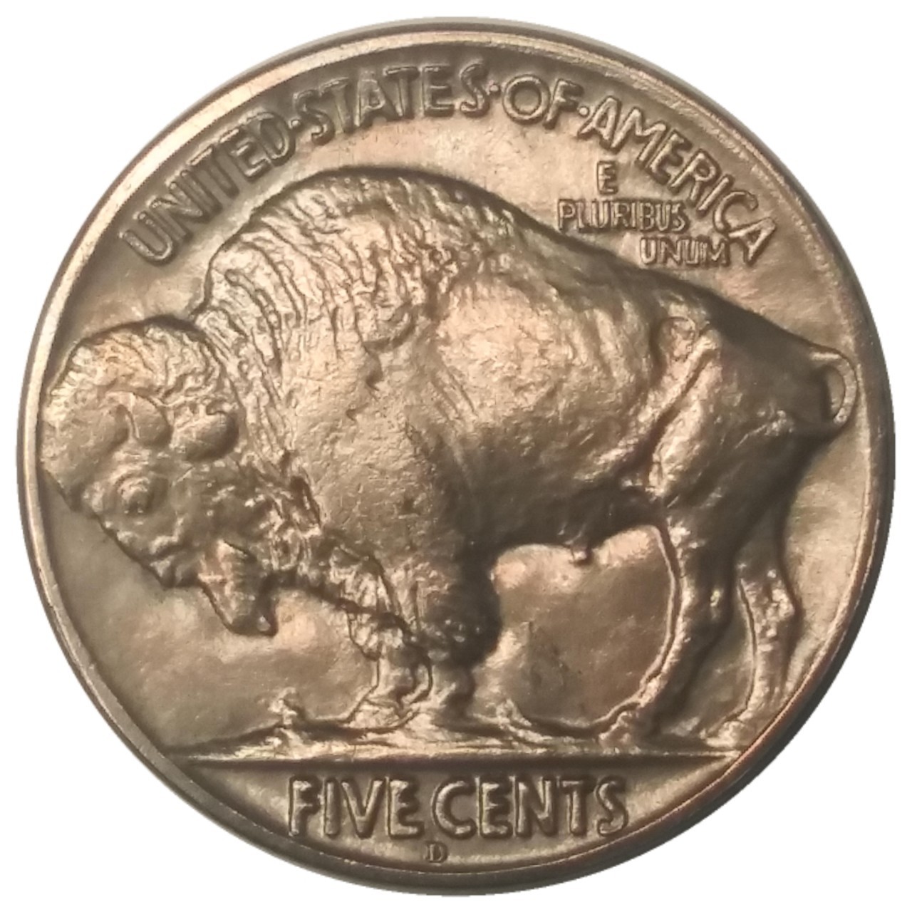 1915-D-5c--Buffalo-Nickel